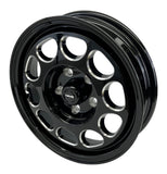 VMS Racing Black Dial Front Wheel Rim 15x3.5 | 4x108 | -13 Offset | 1.75 BS Fits 79-93 Ford Mustang Fox Body