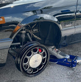 VMS Racing Black Dial Front Wheel Rim 5 Lug Drag Pack 15x3.5 & 15x10| 5x114.3 | 5x4.5” | Fits 79-93 Ford Mustang Fox Body