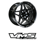 VMS Racing Delta Drag Pack Wheels Rims Set 15x3.5 +10 & 15x8 +20 5x100 5x114.3