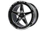 VMS Racing Black Milled Street Drag Pack V-Star Wheels 17X10 (+30 ET) & 17x4.5 (-25.4 ET)  For Dodge Charger Challenger