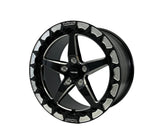 VMS Racing Black Beadlock VStar Rear Rim Wheel 17x10 5x115 +30 ET For 06 21 Dodge