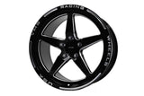 VMS Racing V Star 5 Spoke Drag Pack Racing Rim Wheel Front 2x 18x5 -25ET 2x Rear 17x10 44ET 5/120