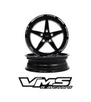 VMS Racing Street Drag Pack V Star 5 Spoke Wheel Rim 15X8 & 17x4.5 5X120.7 (5X4.75") +20 ET (5.3” Backspace)
