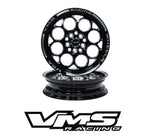 VMS Wheels Modulo Rear Or Front 15X3.5 4X100 4X114.3 10 ET 73.1 CB Black Milling - 2x