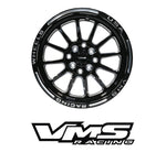 VMS Wheels Black Milling Hawk Rear Or Front 15X3.5 5X100 5x114.3 | 5x4.5” | +10 ET 73.1 C
