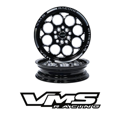 VMS Wheels Modulo Rear Or Front 15X3.5 5X100/114.3 10 ET 73.1 CB Black Milling - 2x