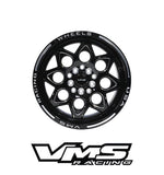 VMS Racing Rear Or Front Black Lip Rocket Drag Wheel Rim 15x8 4X100 4X114 20+ ET