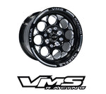 VMS RACING FRONT OR REAR DRAG RACE MODULO WHEEL 15X8 4X100 / 4X108 +20 ET (5 1/4 " BS)