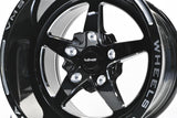 VMS Racing Street Drag Pack V Star 5 Spoke Wheel Rim 15X10 & 17x4.5 5X120.7 (5X4.75") 0 ET (5.5" BACKSPACING)