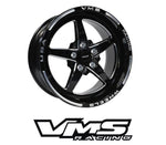VMS Wheels V Star Black Milling Finish 17X8 | 5X114.3 | 5x4.5” | 5.88” BS | +35 ET | 73.1 CB
