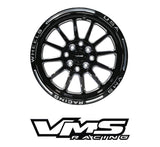 VMS Racing Rear Or Front Black Hawk Drag Wheel 15X8 4X100/114.3 +20 - x2