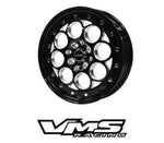 VMS Racing Front or Rear Wheel Black Lip Revolver 15X3.5 4X100/114.3 10 ET 73.1 CB