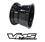 VMS Racing Drag Race Front Or Rear 5 Lug V Star 5 Spoke Wheel Rim 15X10 5X120.7 (5X4.75") 0 Offset 5.5” backspacing