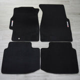 4PC Set Black Custom Floor Mat Non Skid Carpet Fit 96 00 Honda Civic EK JDM